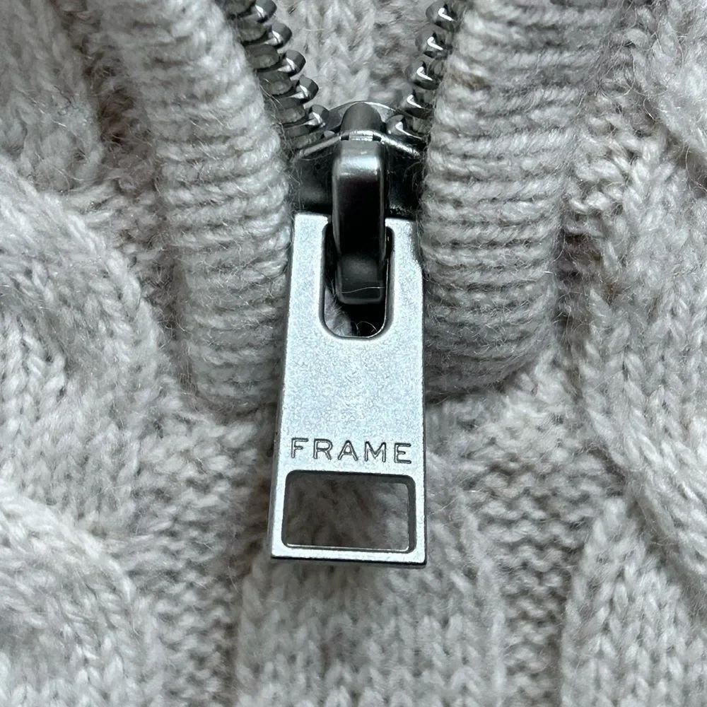 Frame Half-Zip Cable Sweater - Picture 4 of 9